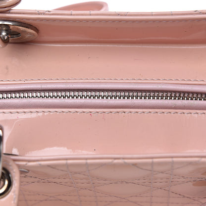 Christian Dior Patent Cannage Medium Lady Dior Pale Pink 13 of 16