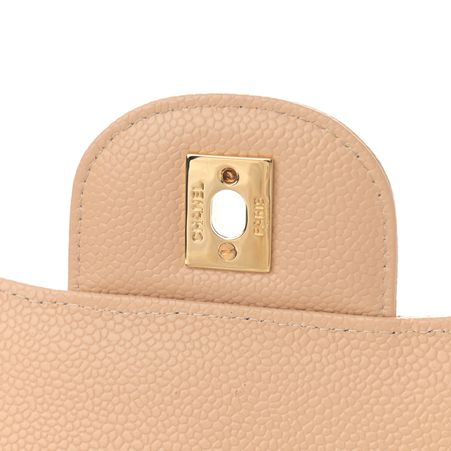 Chanel Caviar Quilted Jumbo Double Flap Beige Clair 11 of 12