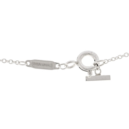 Tiffany Sterling Silver Large T Smile Pendant Necklace 4 of 5