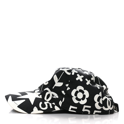 Chanel Cotton Cap Hat Black White 3 of 7