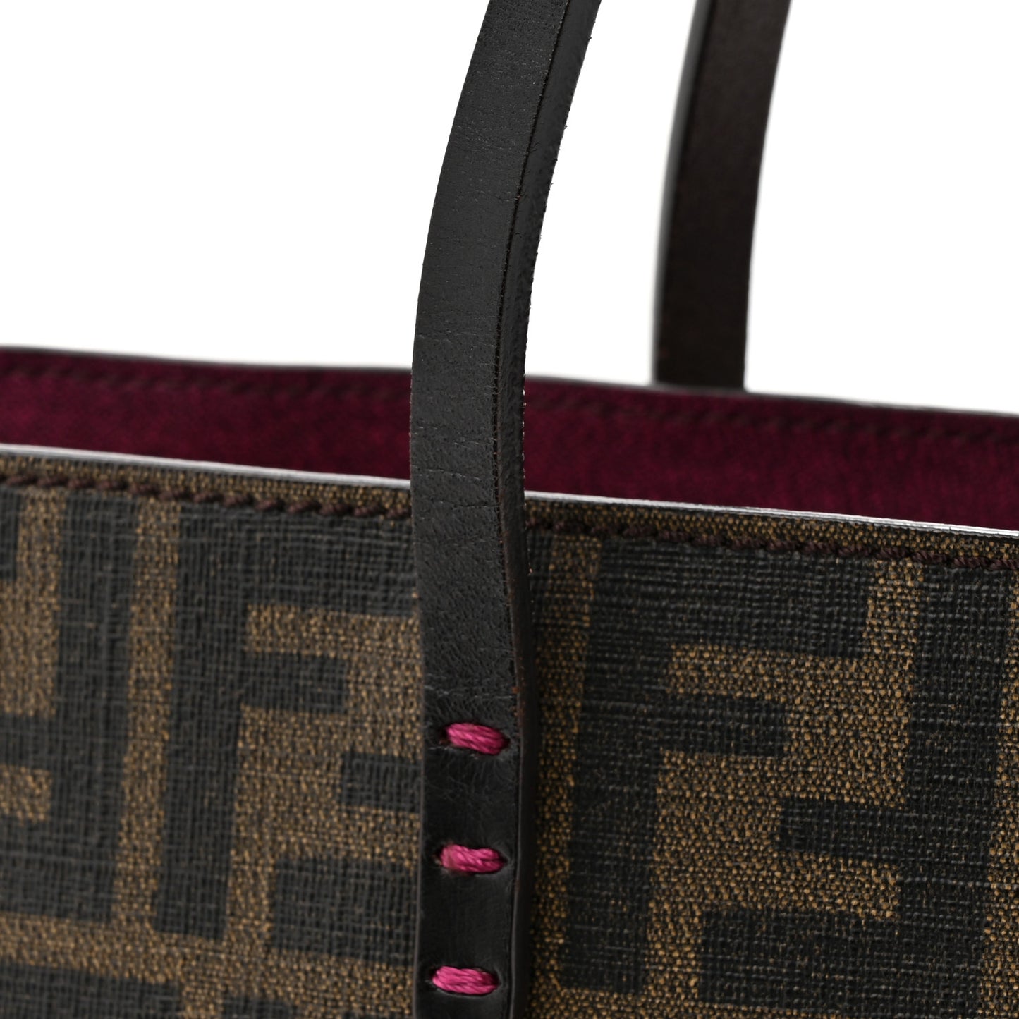 Zucca Spalmati Small Roll Tote Tobacco Fuxia