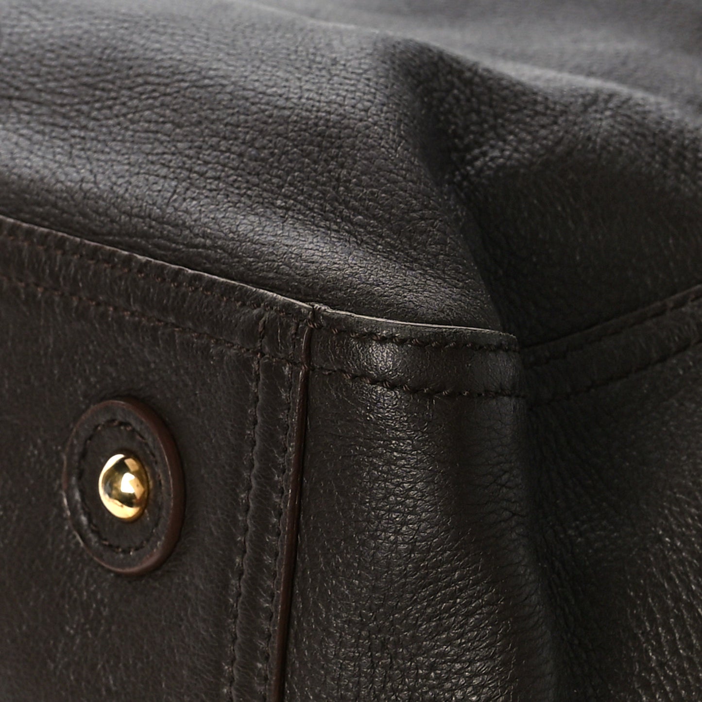 Calfskin XL Downtown Tote Brown