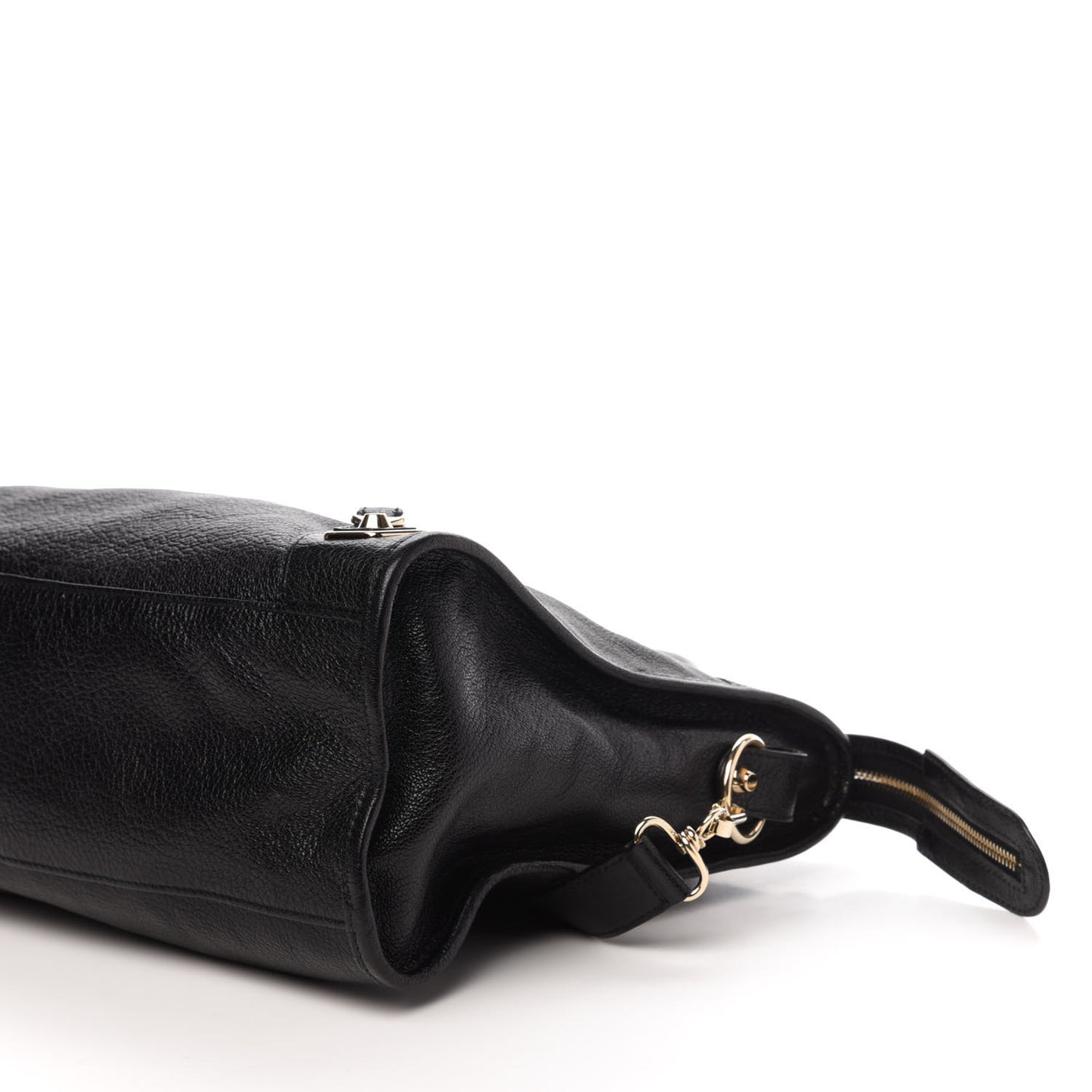Chevre Gold Metallic Edge Hardware City Black