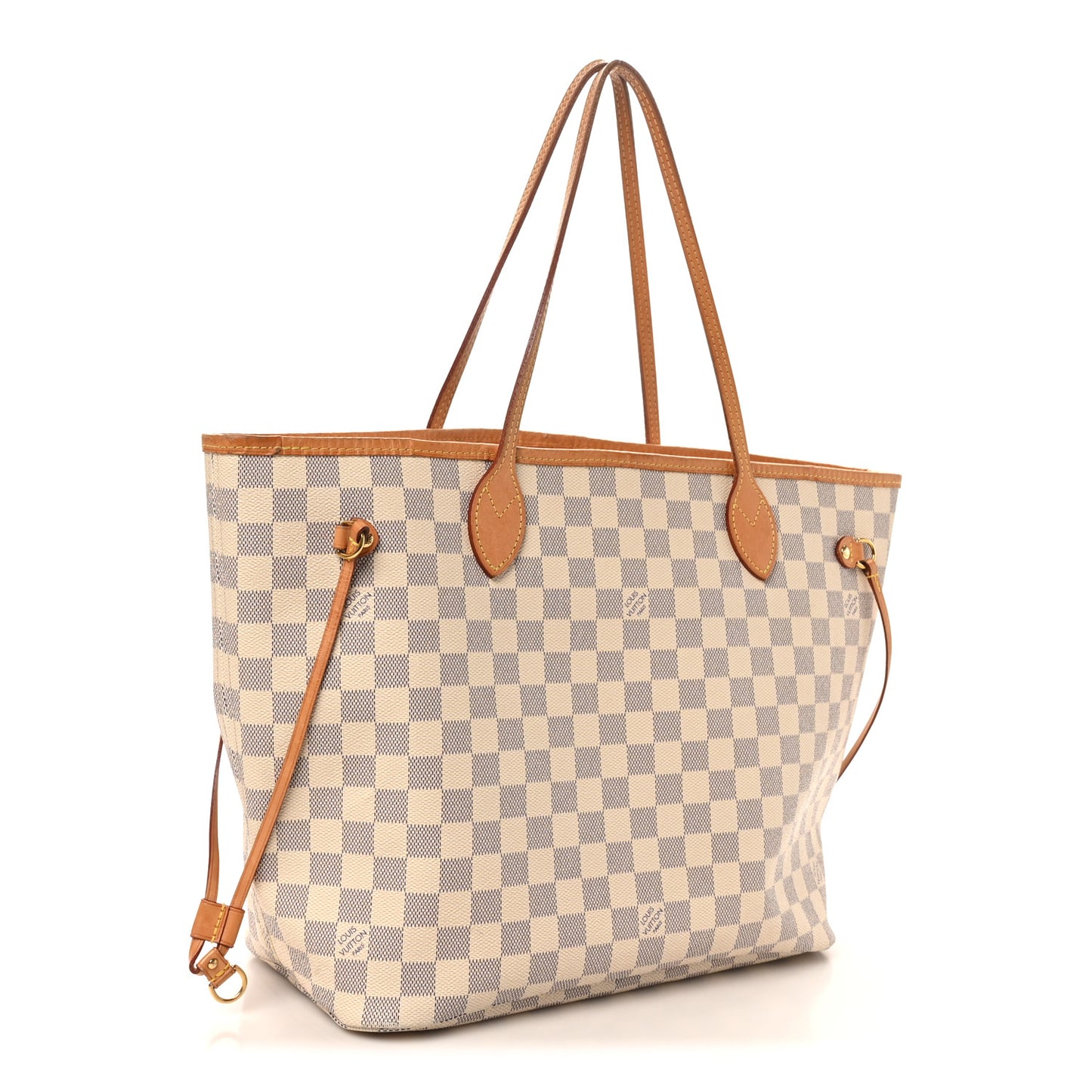 Damier Azur Neo Neverfull MM Rose Ballerine