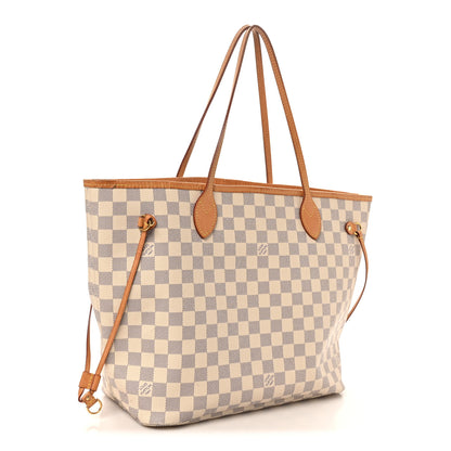 Louis Vuitton Damier Azur Neo Neverfull MM Rose Ballerine 3 of 10