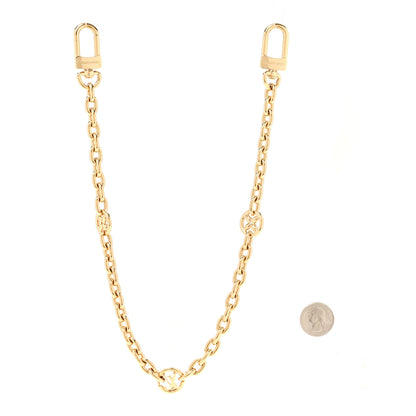 Louis Vuitton Metal LV Chain Bag Charm Gold 2 of 4