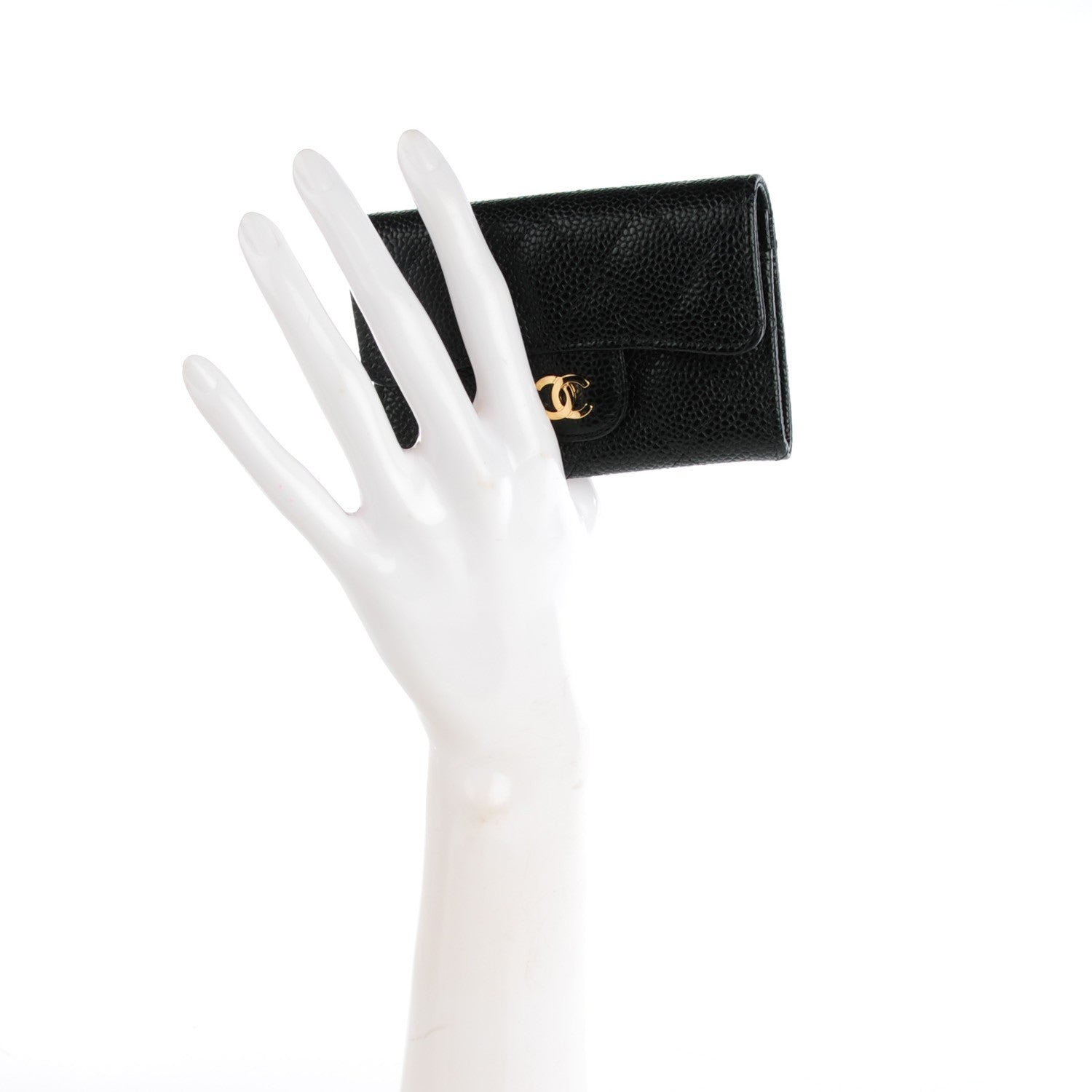 Chanel Caviar Quilted Flap Holder Black 2 of 8