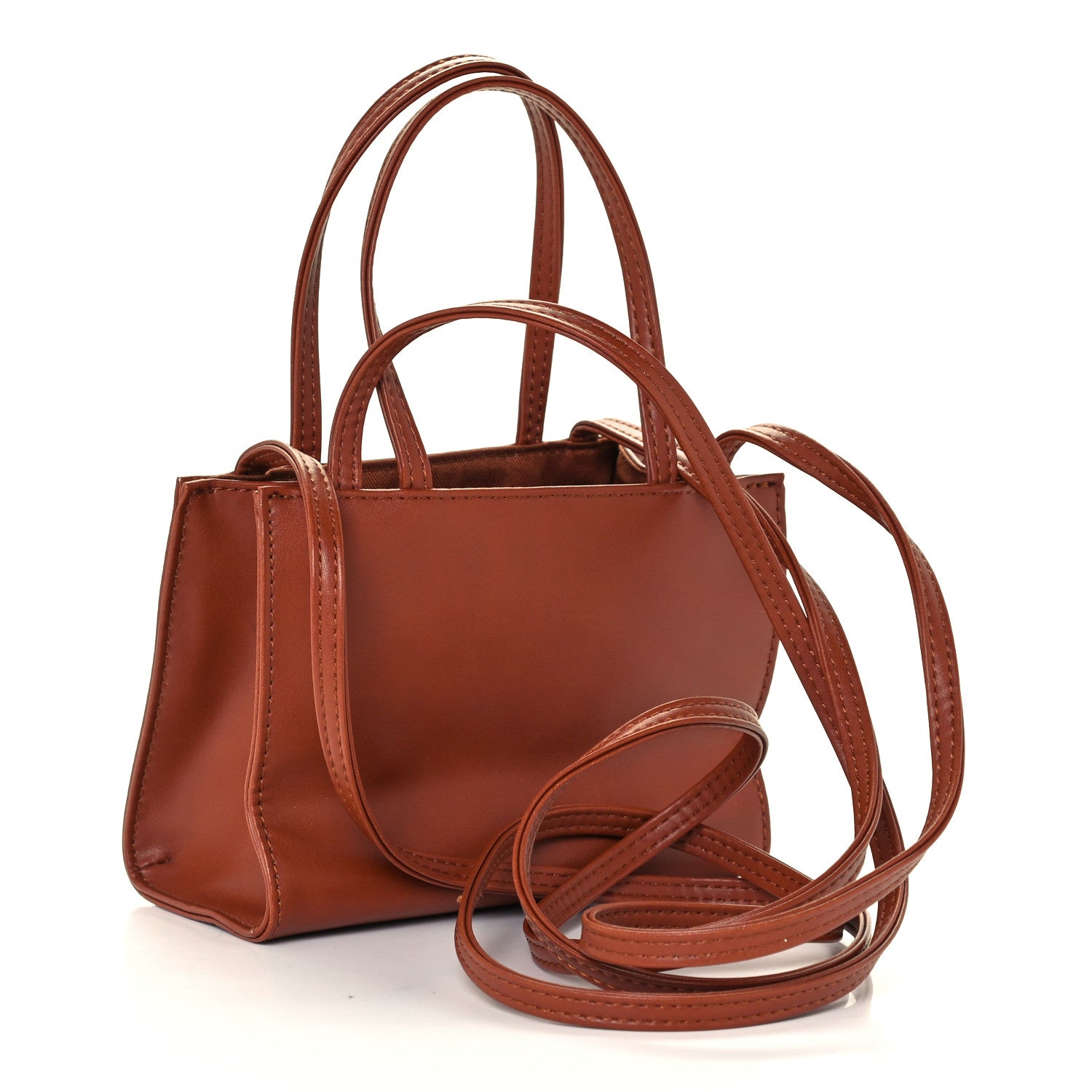 Telfar Vegan Leather Small Shopping Bag Tan 3 of 10