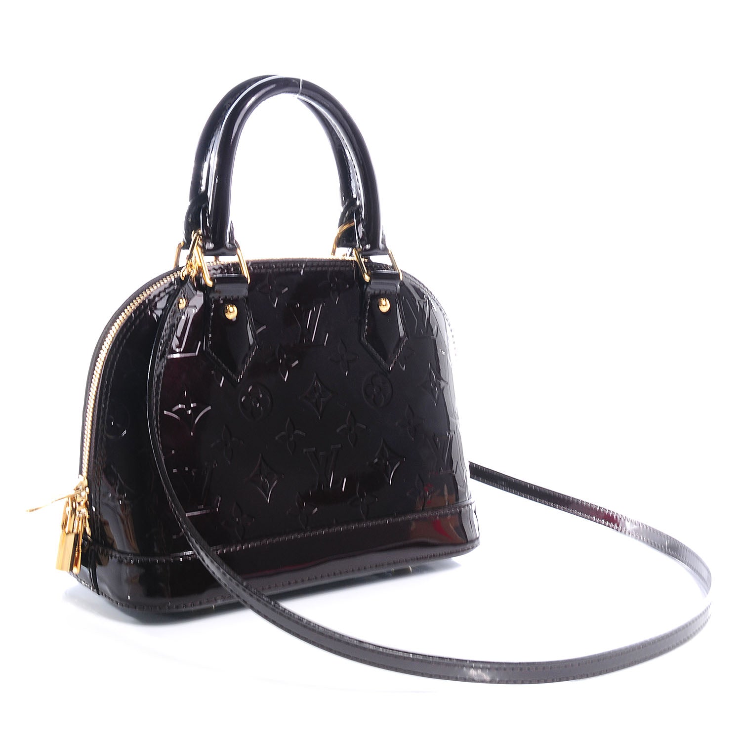 Louis Vuitton Vernis Alma BB Amarante 3 of 9