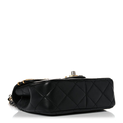 Chanel Lambskin Quilted Mini Coco Clips Single Flap Black 4 of 12