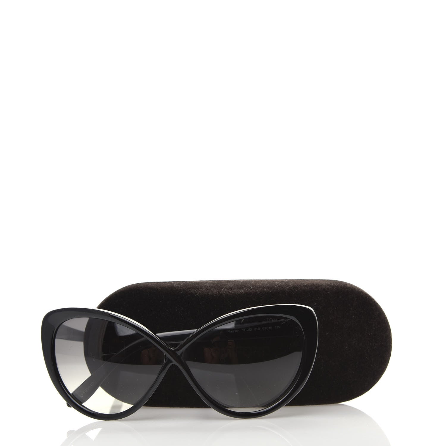 Tom Ford Madison Cat Eye Sunglasses TF253 Black 8 of 8