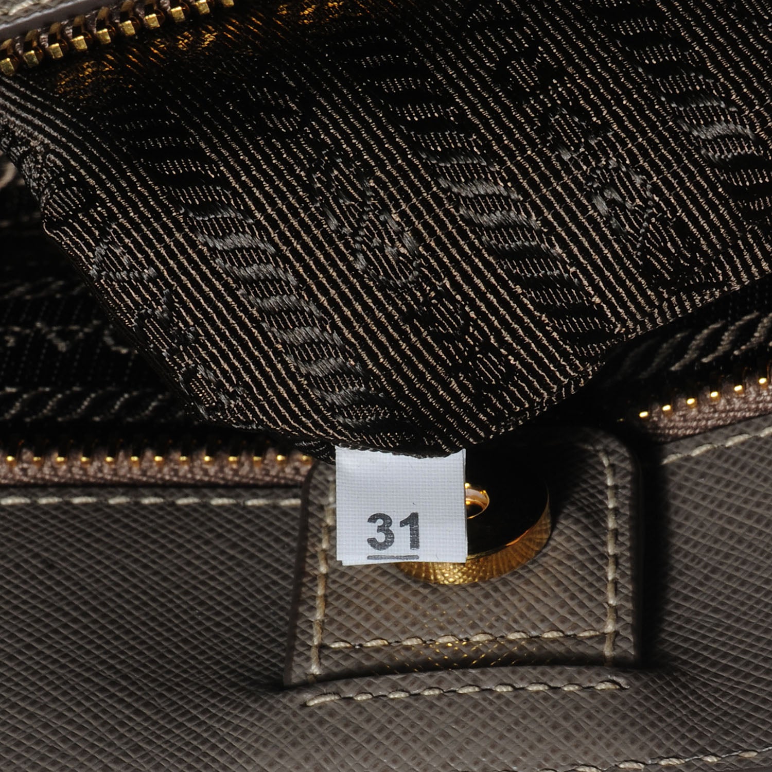 Prada Saffiano Lux Large Tote Argilla 8 of 9