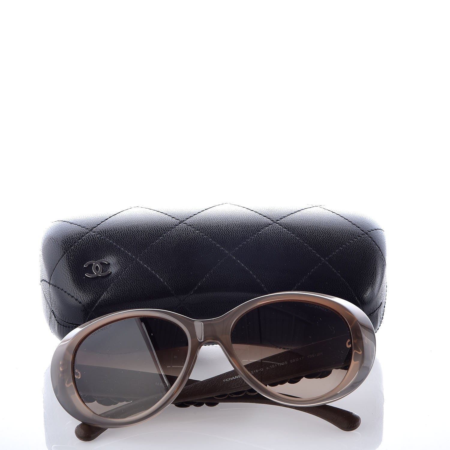 Chanel Lambskin Camellia CC Sunglasses 5318-Q Brown 9 of 9