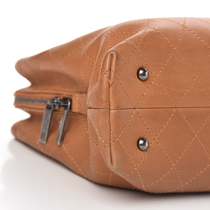 Chanel Grained Vegetal Calfskin Small Urban Shopping Tote Camel 21 of 25