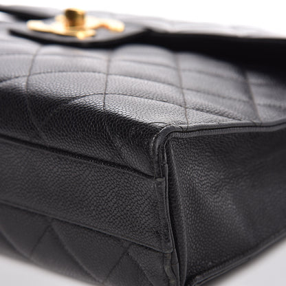 Chanel Caviar Quilted Briefcase Laptop Bag Black 15 of 17