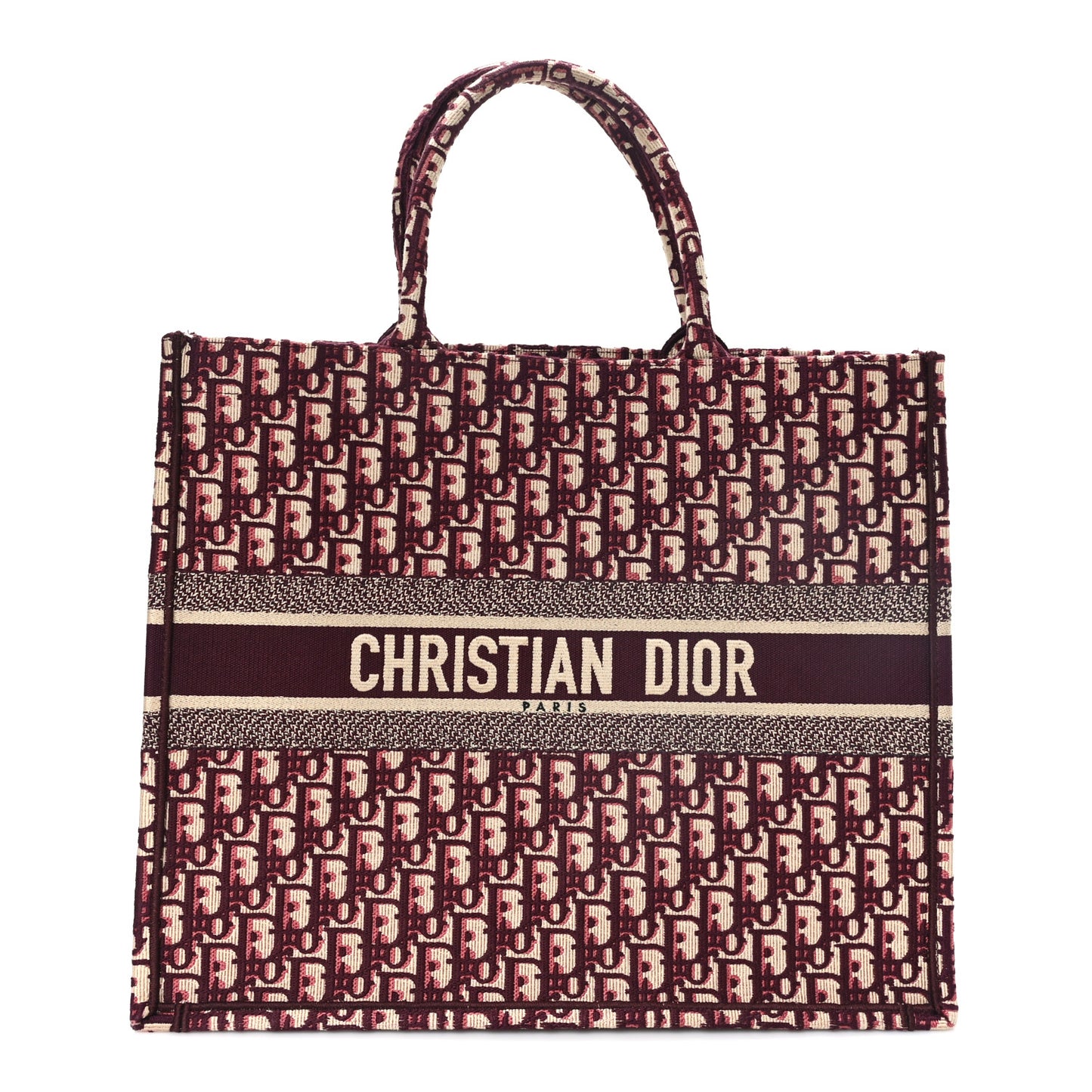 Oblique Large Book Tote Burgundy Multicolor Burgundy Multicolor