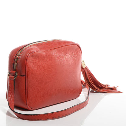 Gucci Pebbled Calfskin Small Soho Disco Bag Sun Orange 3 of 8