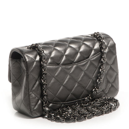 Chanel Lambskin Mini Rectangular Flap Anthracite 3 of 8