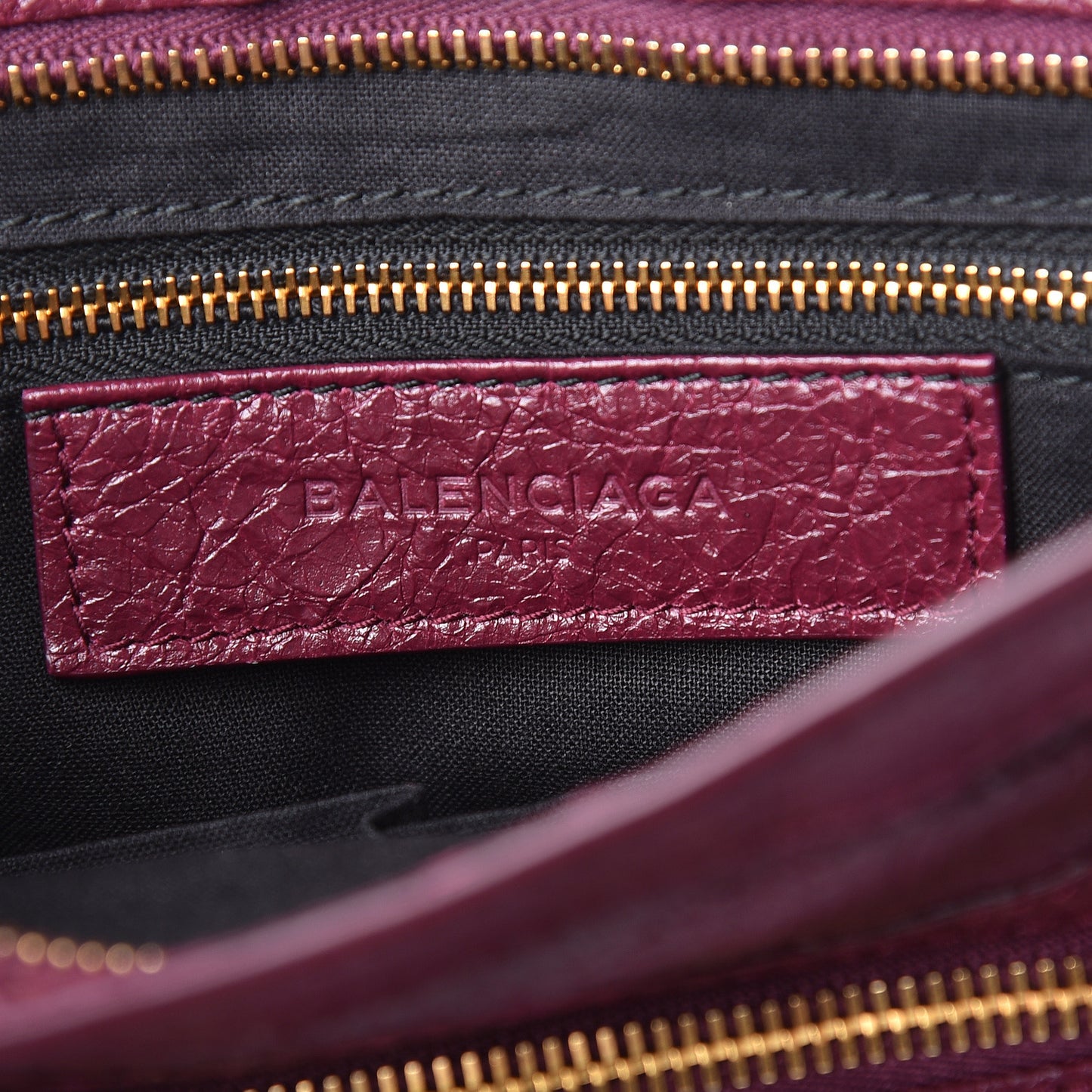 Agneau Giant 12 Gold Hardware S City Violet Prune