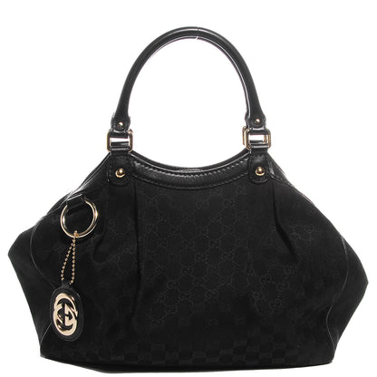 Gucci Monogram Medium Sukey Tote Black 1 of 9