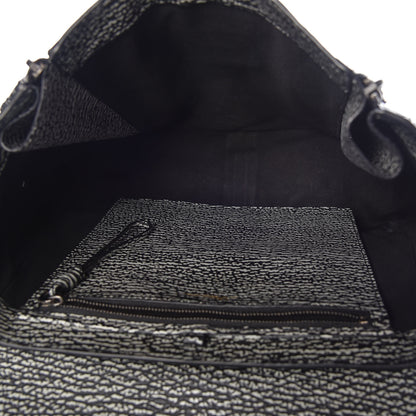 3.1 Phillip Lim 3.1 Textured Calfskin Medium Pashli Satchel Black Cream 8 of 11