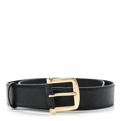 Gucci Soft Microguccissima Margaux Calfskin Belt 90 36 Black 1 of 5
