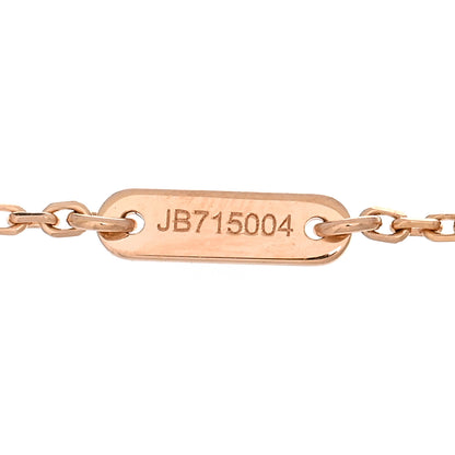 Van Cleef & Arpels 18K Rose Gold Carnelian Sweet Alhambra Bracelet 3 of 4