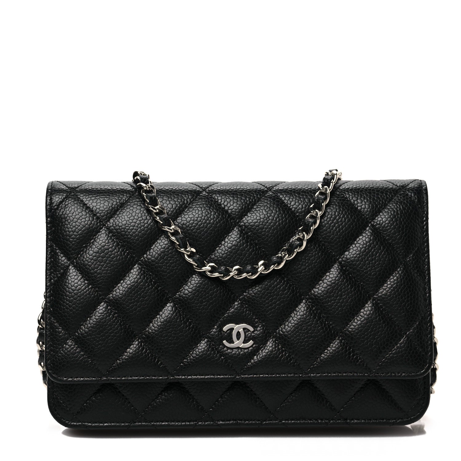 Chanel Caviar Quilted Wallet On Chain WOC Black 1 of 8