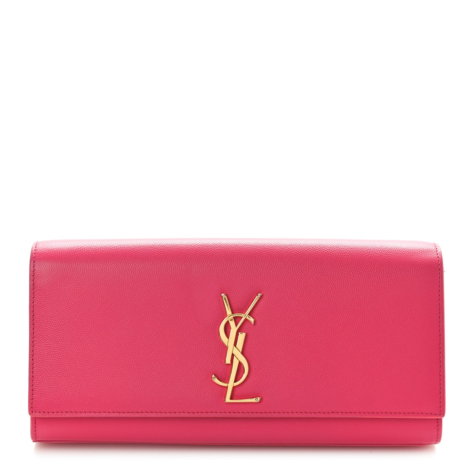 Saint Laurent Grain De Poudre Classic Monogram Cassandre Clutch Lipstick Fuchsia 1 of 7