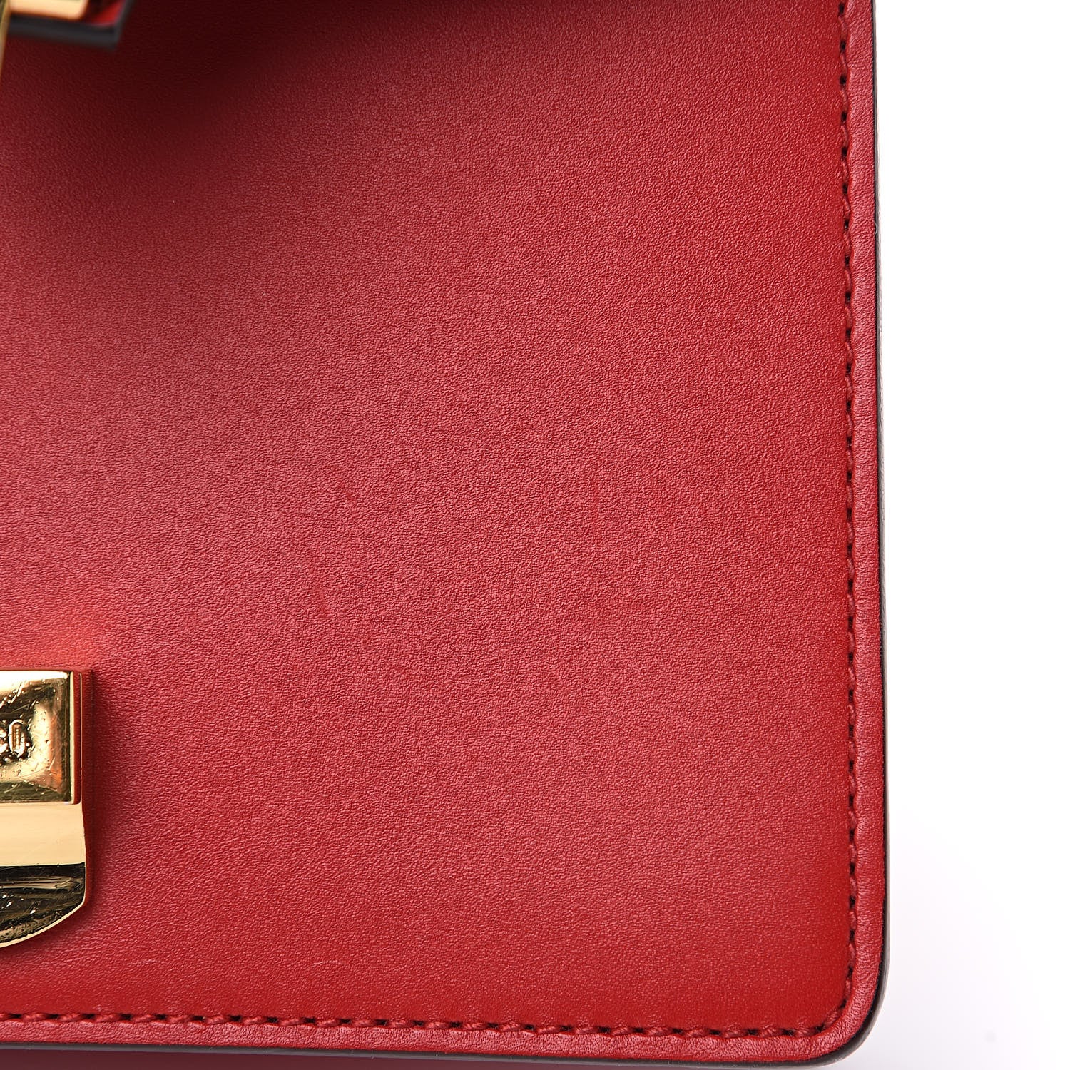 Gucci Calfskin Mini Sylvie Chain Shoulder Bag Hibiscus Red 8 of 12