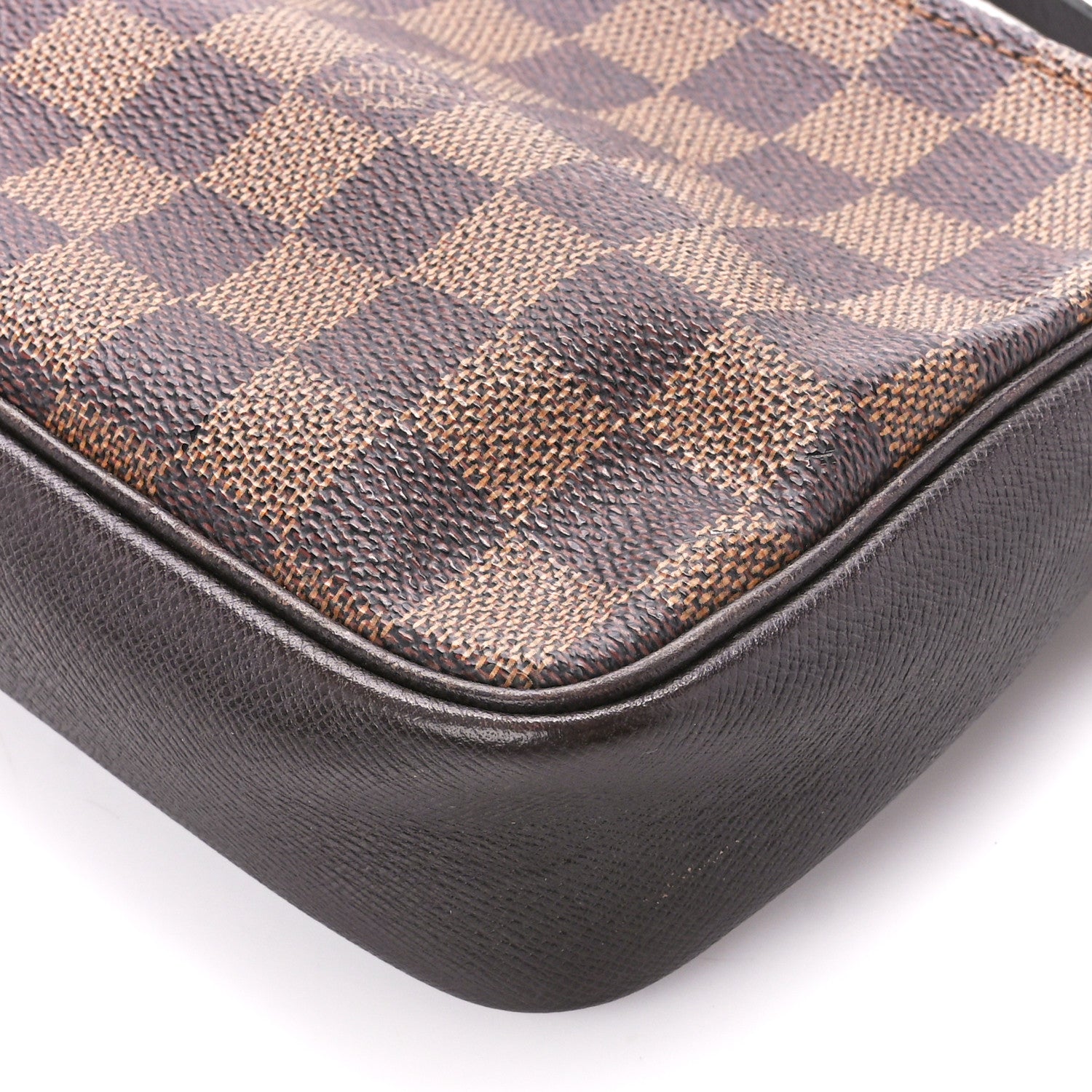 Louis Vuitton Damier Ebene Trousse Make Up Bag Pochette 9 of 10