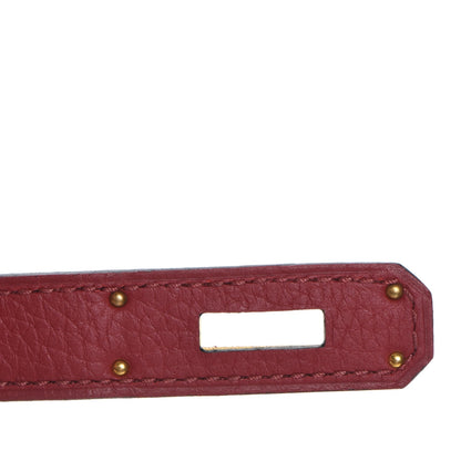 Hermes Taurillon Clemence Birkin 30 Rouge Grenat 20 of 28
