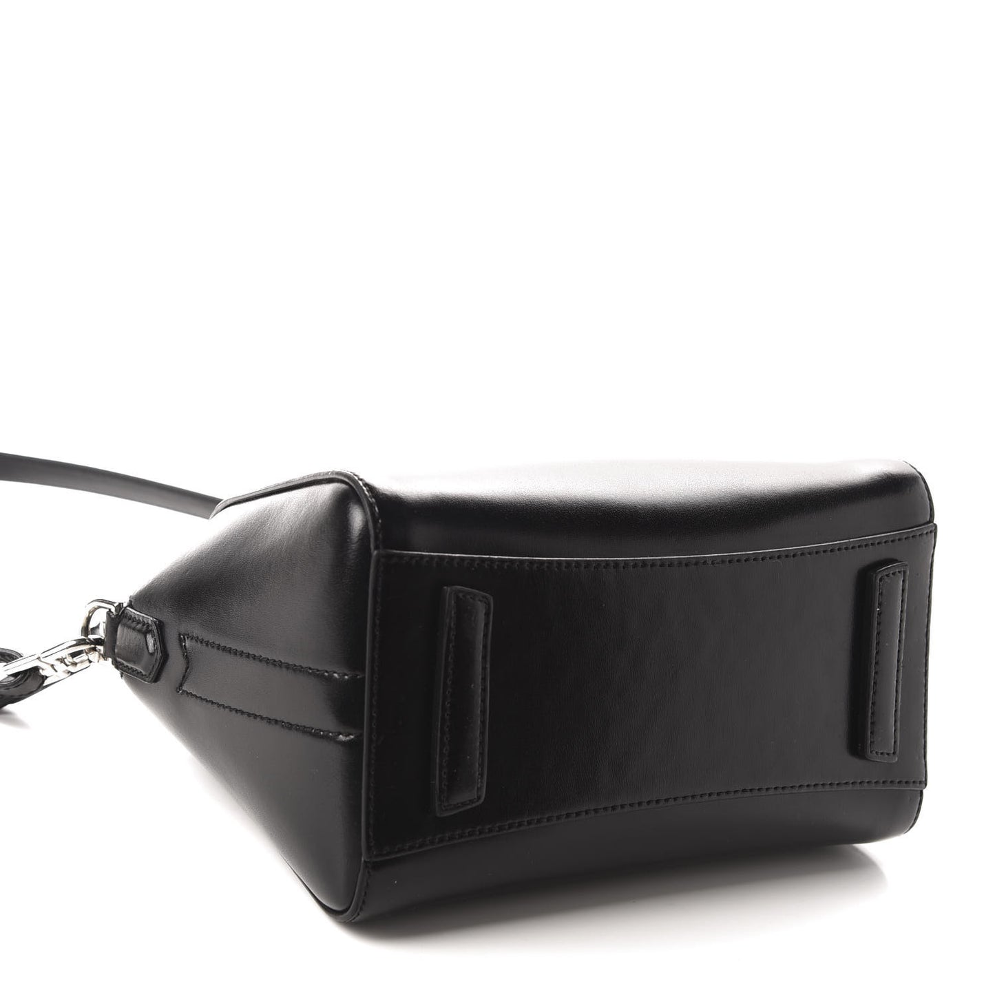 Shiny Lord Calfskin Mini Antigona Black