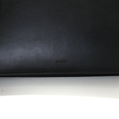 Gucci Calfskin Bamboo Web Large Dionysus Top Handle Bag Black Bright Evergreen Hibiscus Red 9 of 14