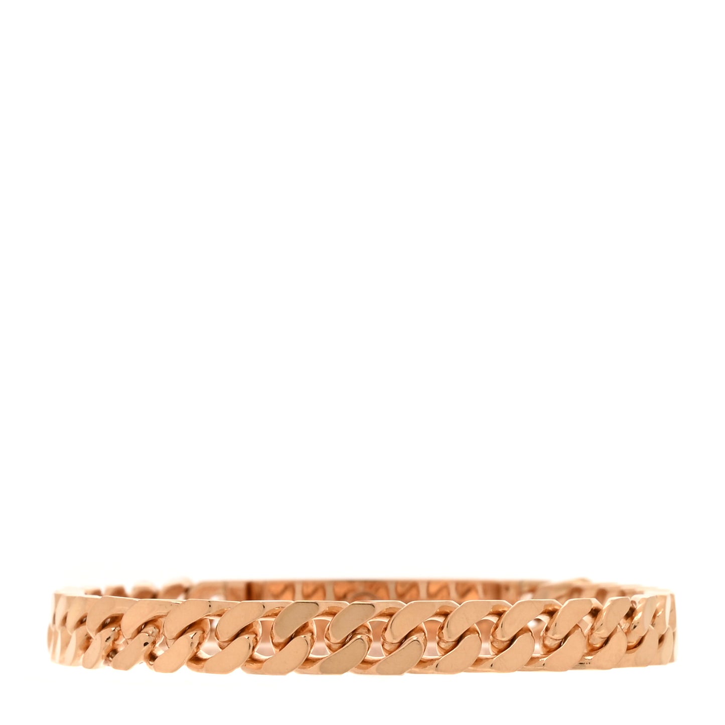18K Rose Gold Diamond PM Kelly Gourmette Bracelet ST