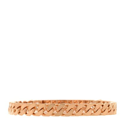 Hermes 18K Rose Gold Diamond PM Kelly Gourmette Bracelet ST 2 of 3