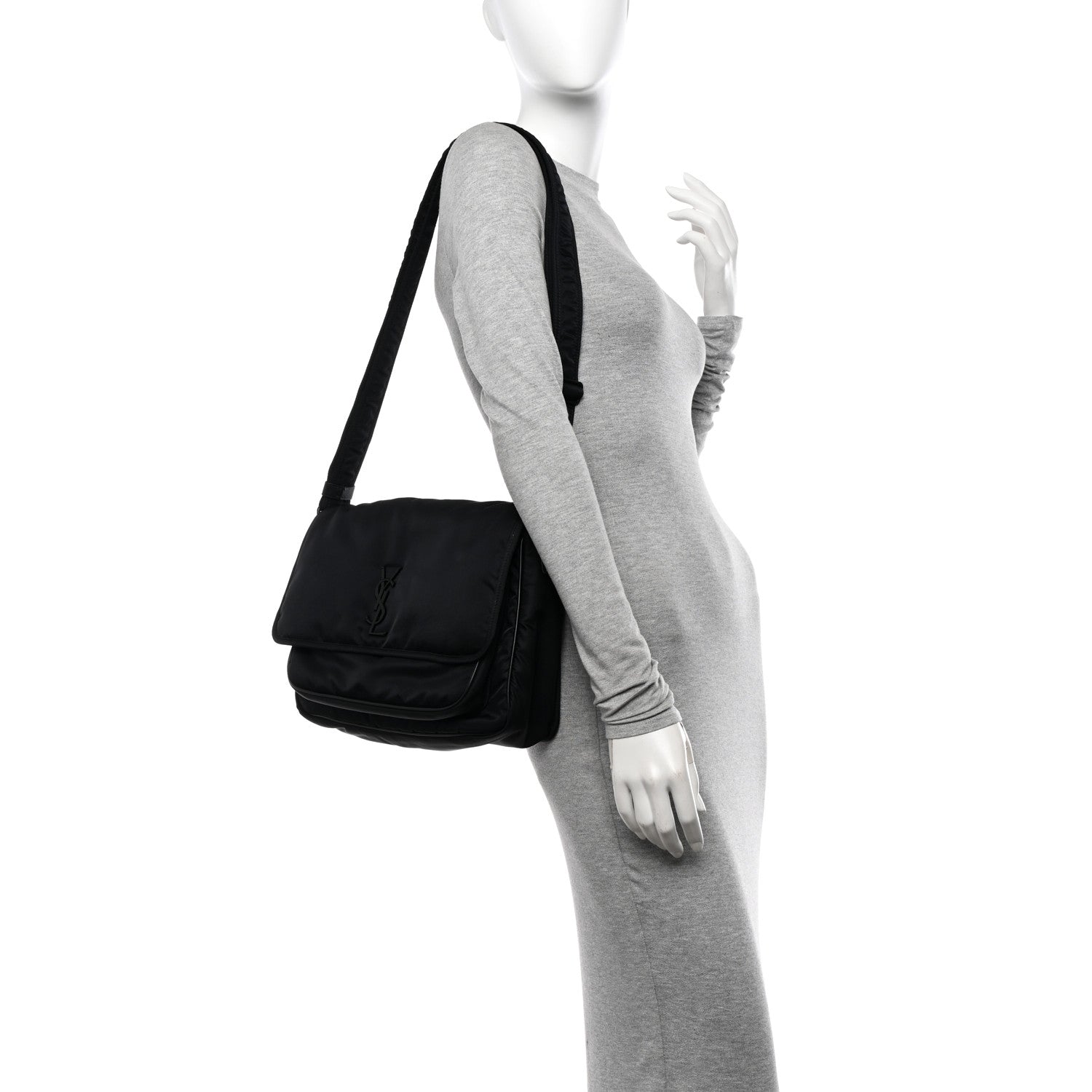 Saint Laurent Econyl Nylon Niki Messenger Black 2 of 12