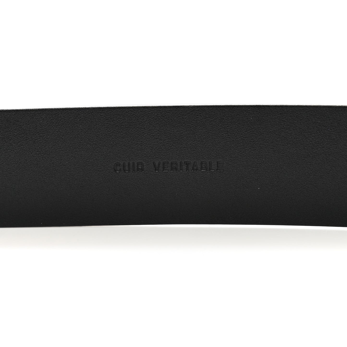 Crumpled Calfskin Lambskin Pearl CC Belt 80 32 Black
