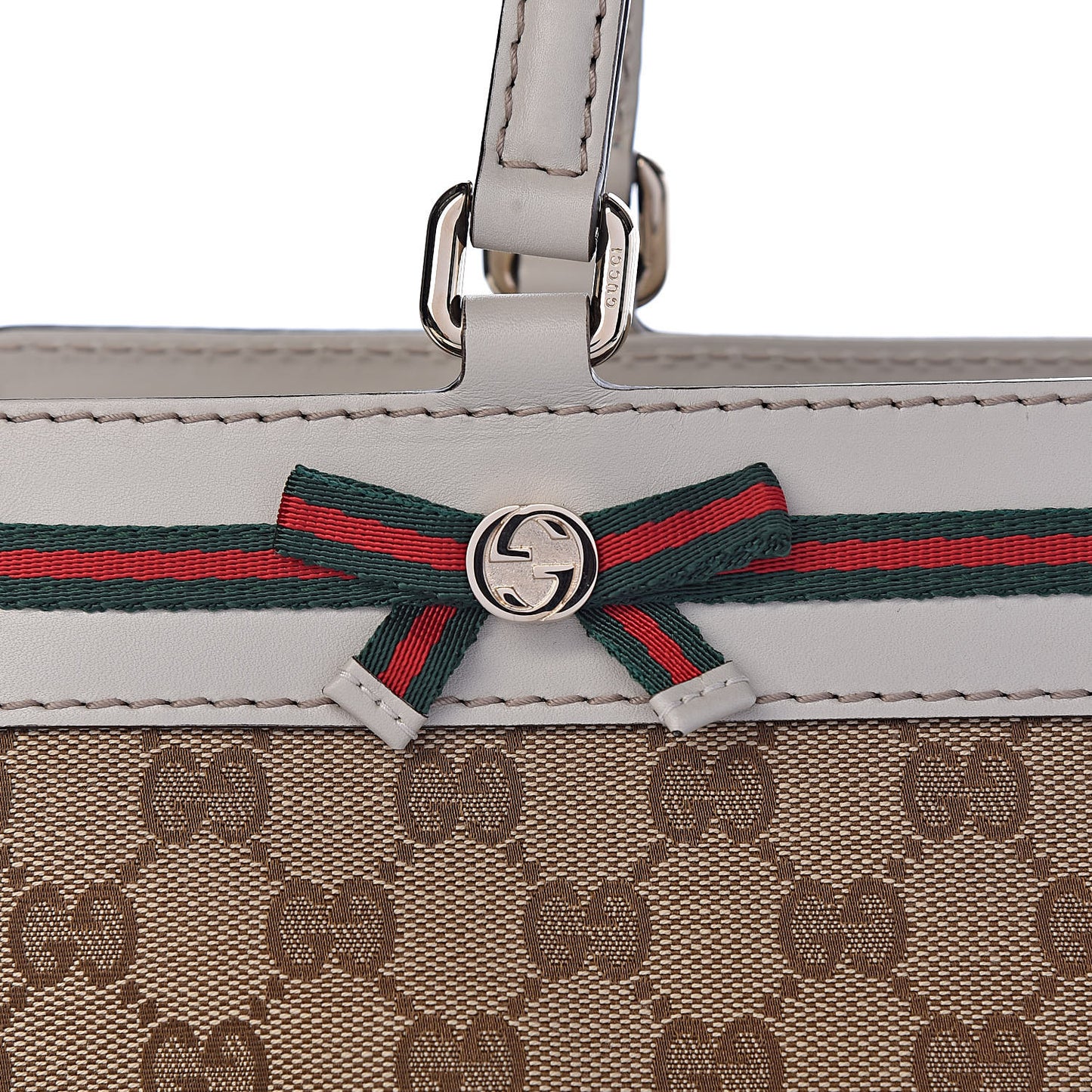 Monogram Medium Mayfair Tote Off White