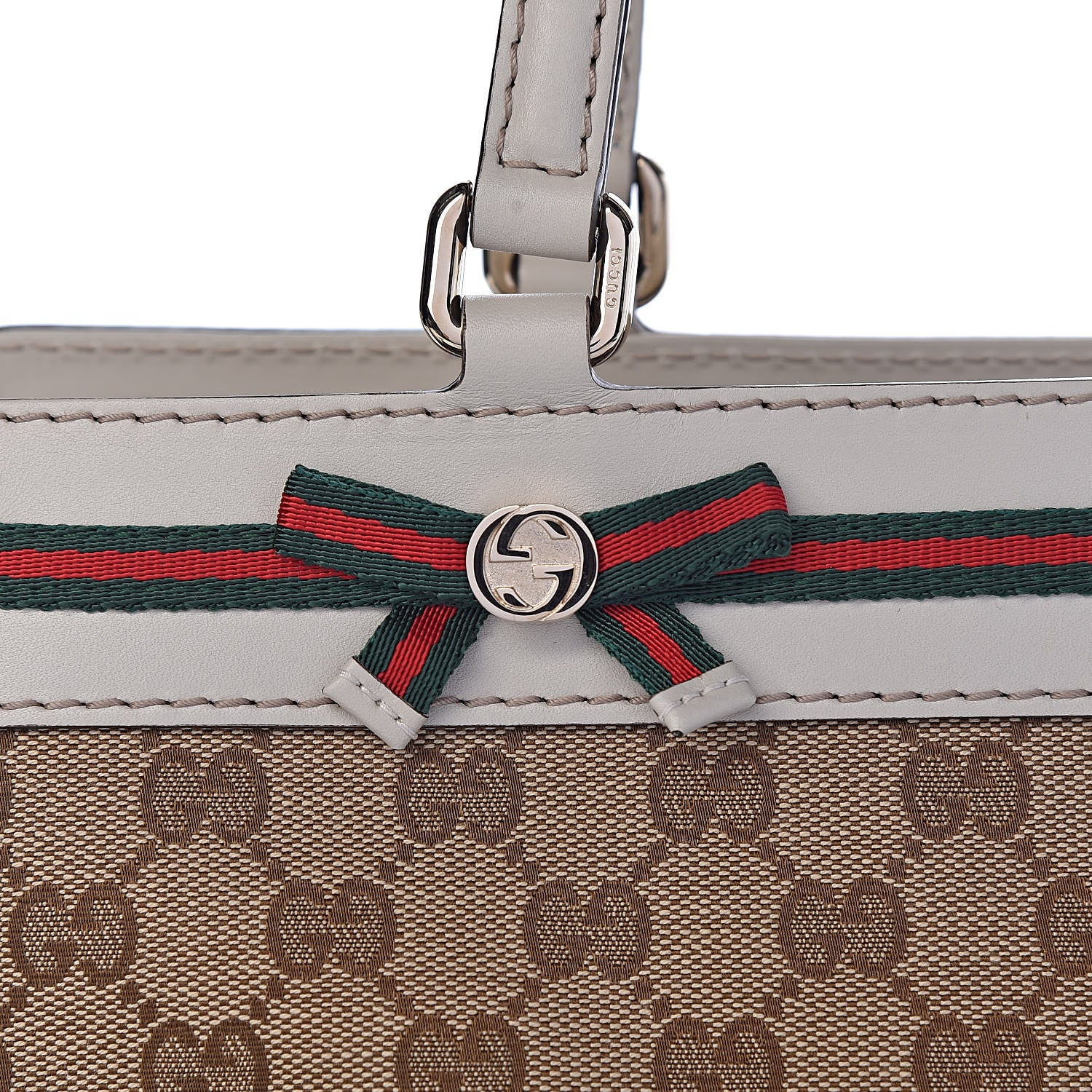 Gucci Monogram Medium Mayfair Tote Off White 10 of 12