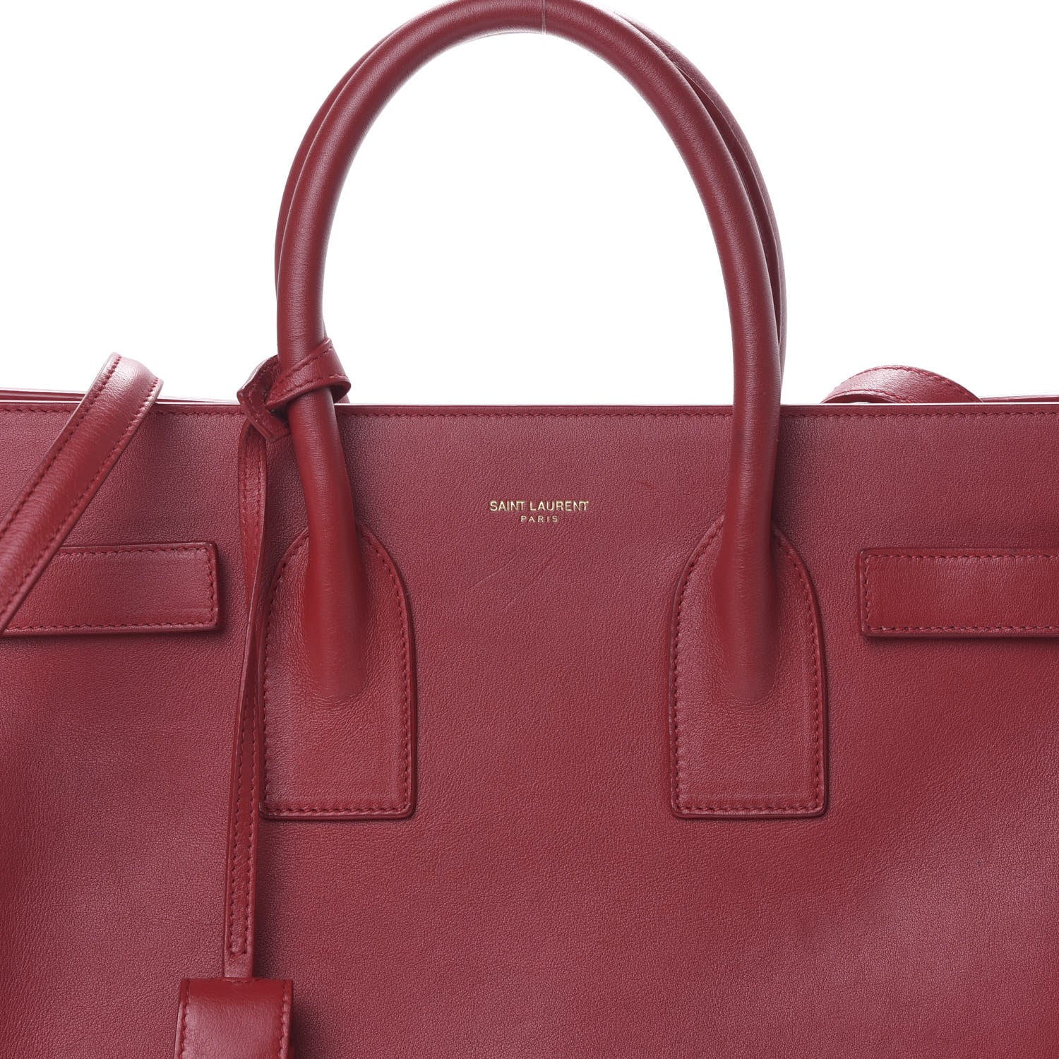 Saint Laurent Calfskin Small Sac De Jour Oxblood 10 of 10
