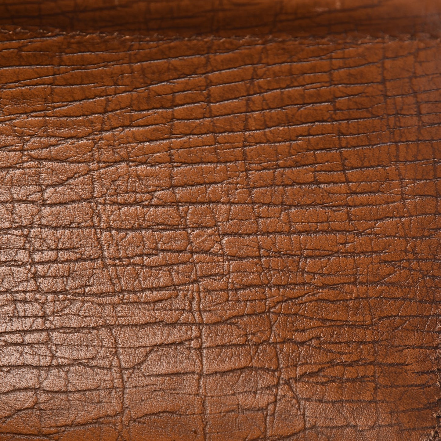 Calfskin Bamboo Bullet Satchel Brown