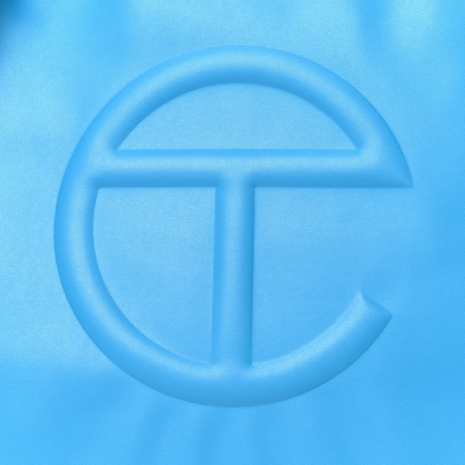 Telfar Vegan Leather Large Shopping Bag Cyan 8 of 10