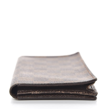 Louis Vuitton Damier Ebene Checkbook Cover Wallet 11 of 13