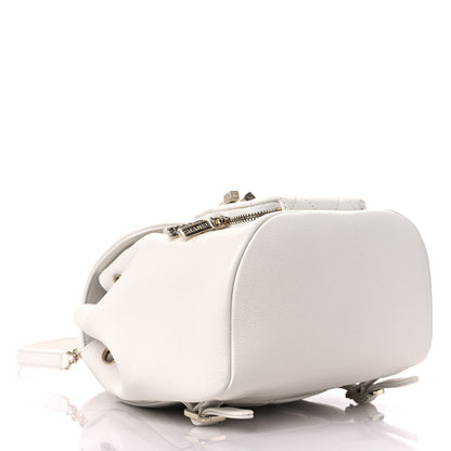 Chanel Caviar Quilted Mini Business Affinity Backpack White 4 of 10