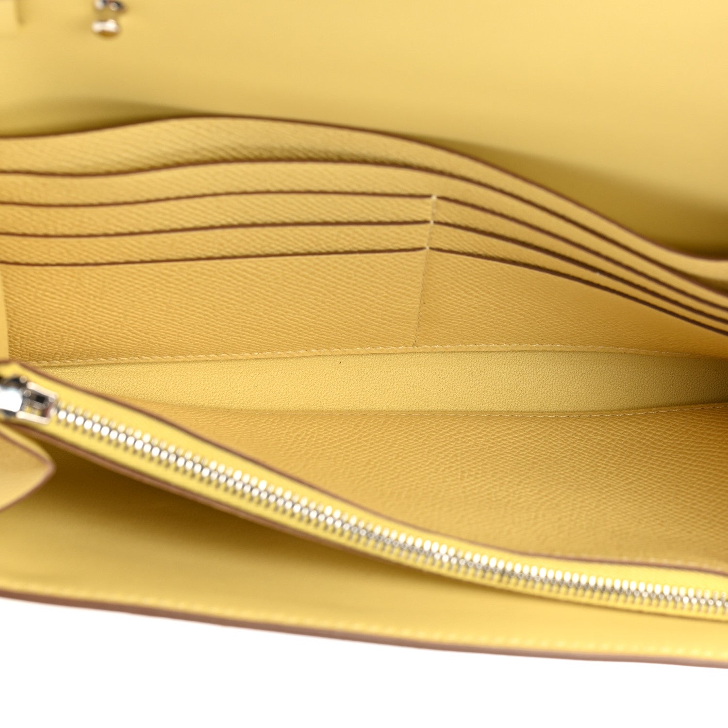 Hermes Epsom Constance Long Wallet To Go Wallet Jaune Poussin 7 of 9