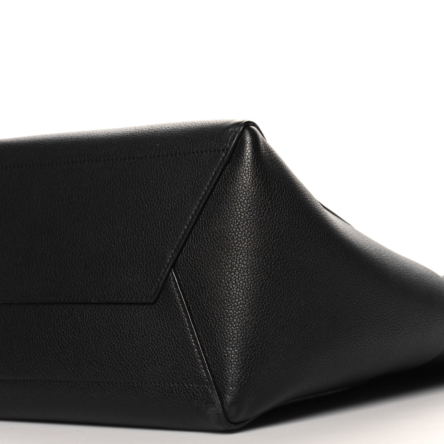 Celine Soft Grained Calfskin Sangle Bucket Bag Black 9 of 11