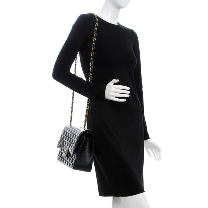 Chanel Caviar Quilted Jumbo Double Flap Black 2 of 11