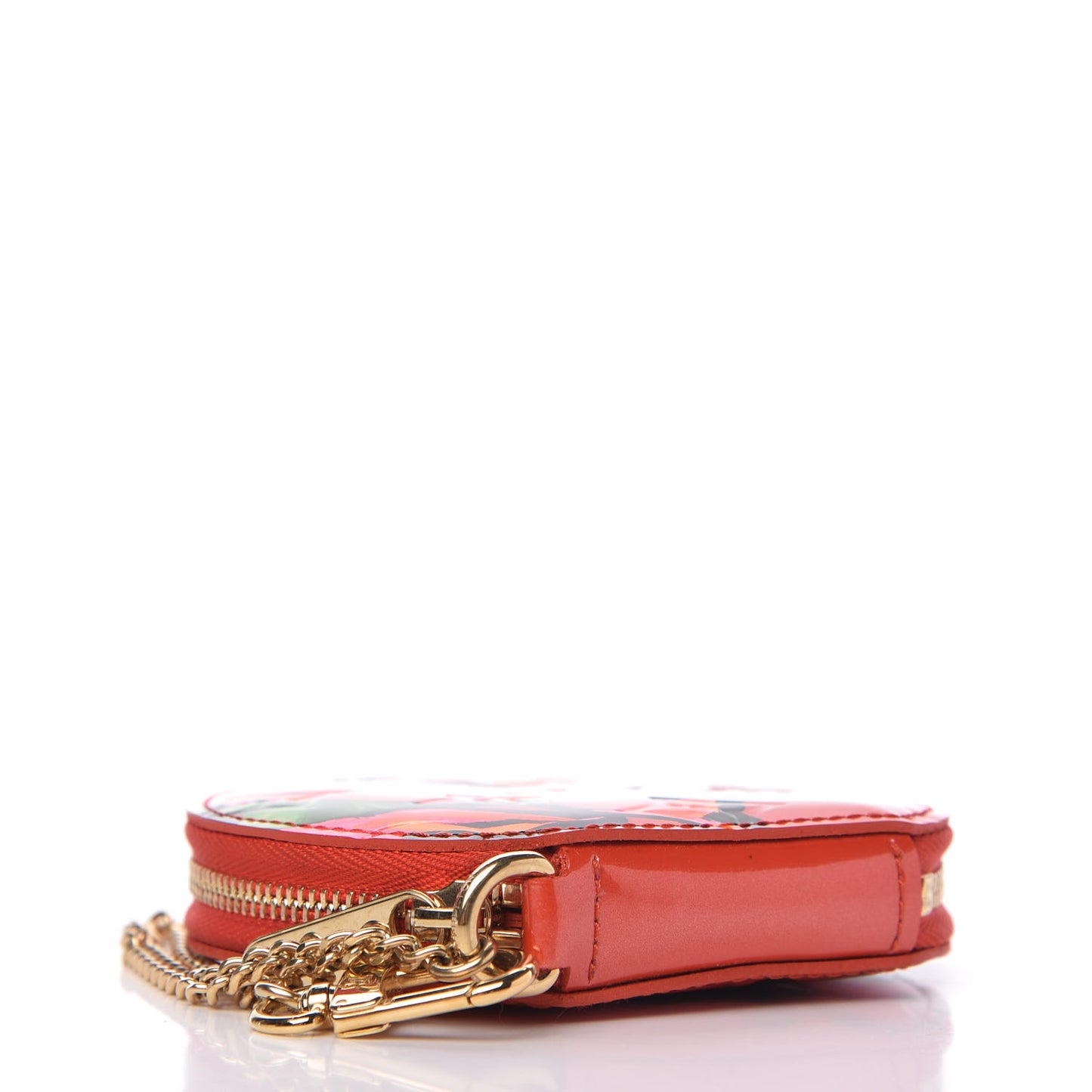 Vernis Roses Chapeau Coin Purse Orange Sunset