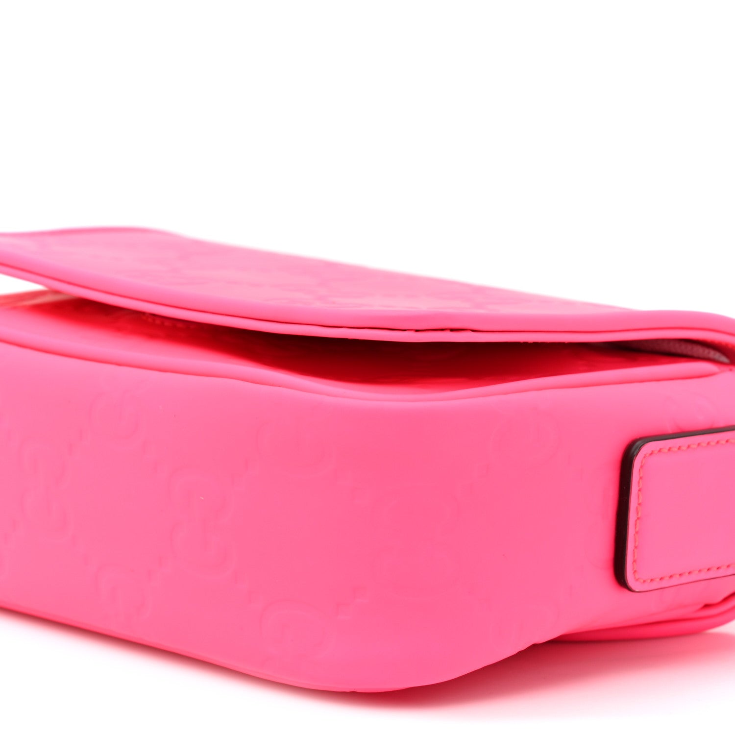 Gucci Calfskin GG Rubber effect Super Mini Bag  Pink 9 of 10